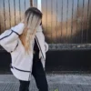 campera de corderito sintético